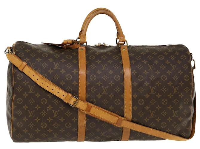 Louis Vuitton Monograma Keepall Bandouliere 60 Boston Bag M41412 Autenticação de LV 38875 Lona  ref.863732