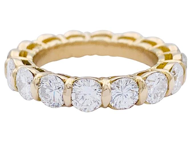inconnue Yellow gold wedding ring, diamants.  ref.863789