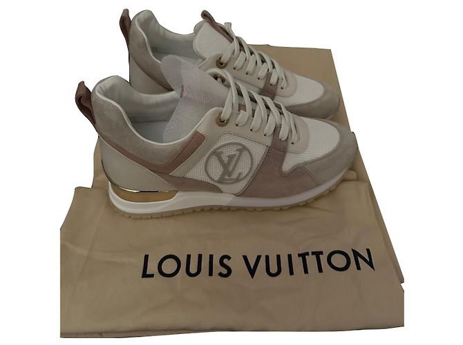 Sneakers Louis Vuitton Run Away in pelle bianca Bianco