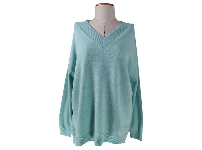 Autre Marque Thomas Rath Kaschmirpullover Grün Melange 