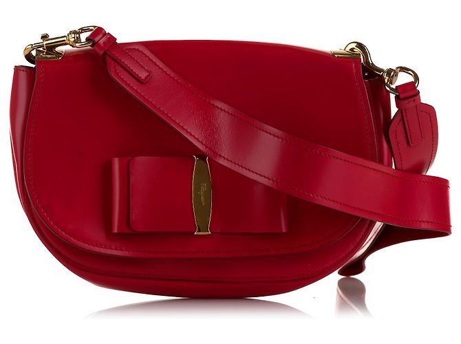 Salvatore Ferragamo Borsa a spalla Vara rossa Ferragamo Rosso