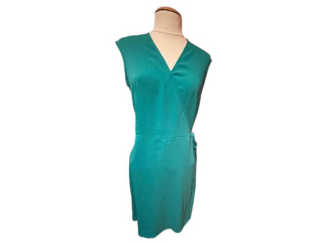 Agnès b. Agnès b Wickelkleid grün aus Polyester