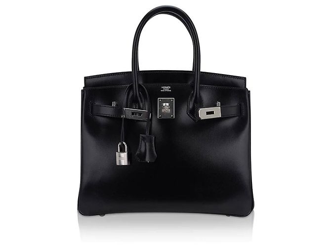 Hermès Birkin 30 Preto Couro Box