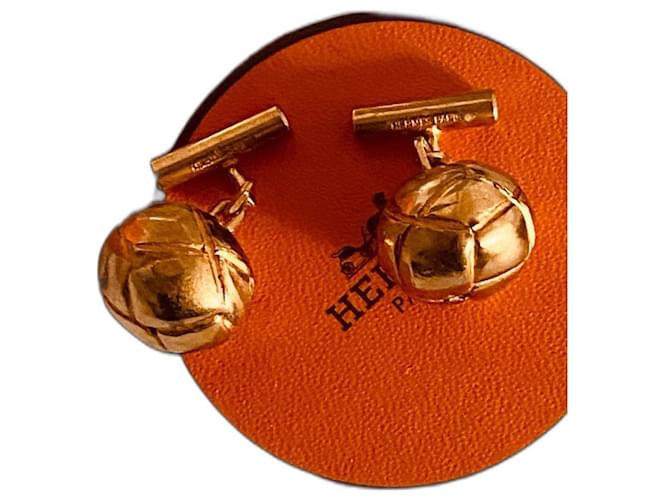 Hermès Soccer ball Golden Gold-plated  ref.864726