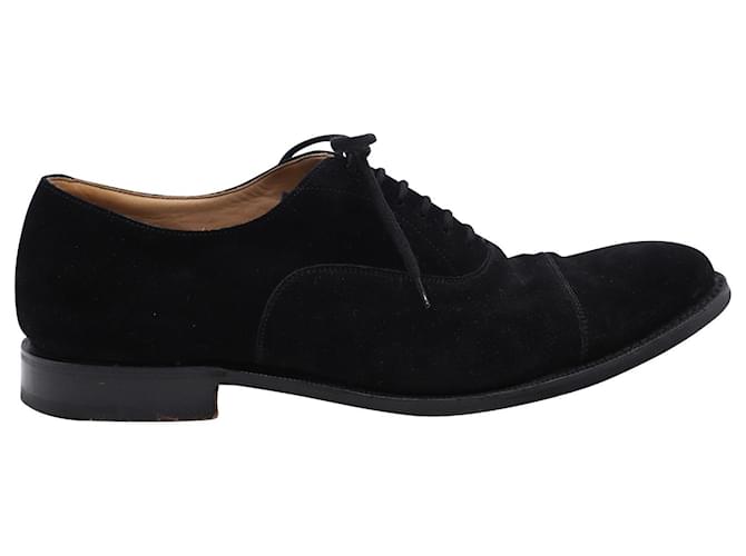Church's Dubai Oxford Shoes in Black Suede  ref.864771