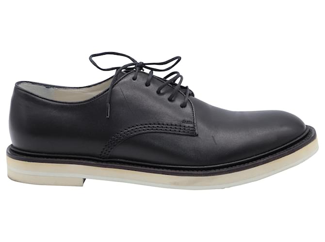 Gucci Lace-Up Derby Shoes in Black Leather  ref.864787