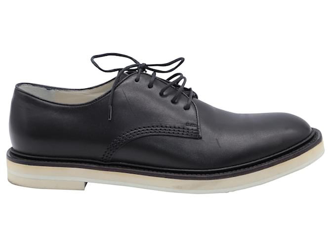 Gucci Schnür-Derby-Schuhe aus schwarzem Leder  ref.864787