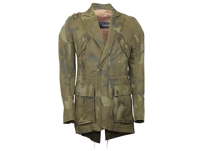 Dsquared2 Camouflage Jacket in Brown Cotton   ref.864788