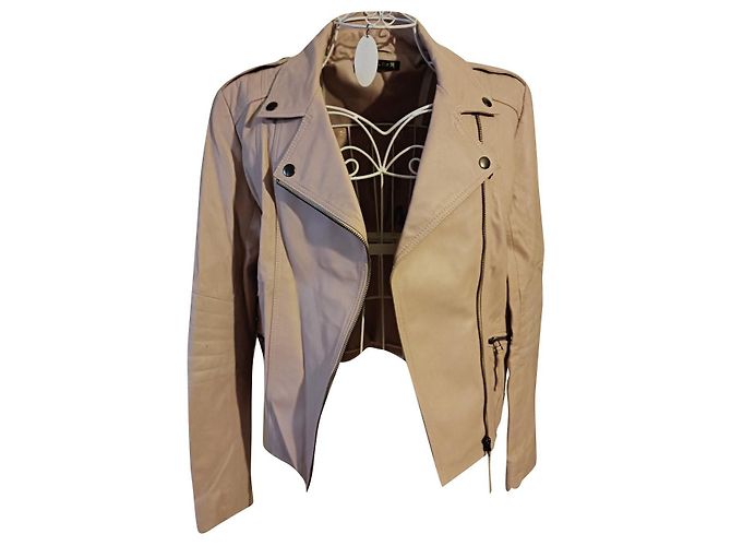 Berenice Perfecto Lederjacke Rosa Pink