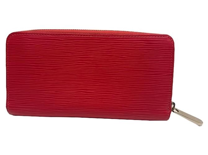 Louis Vuitton Zippy Wallet Red Leather  ref.865019