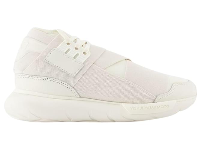 Y3 Sneakers Qasa - Y-3 - Bianco sporco - Pelle  ref.865242