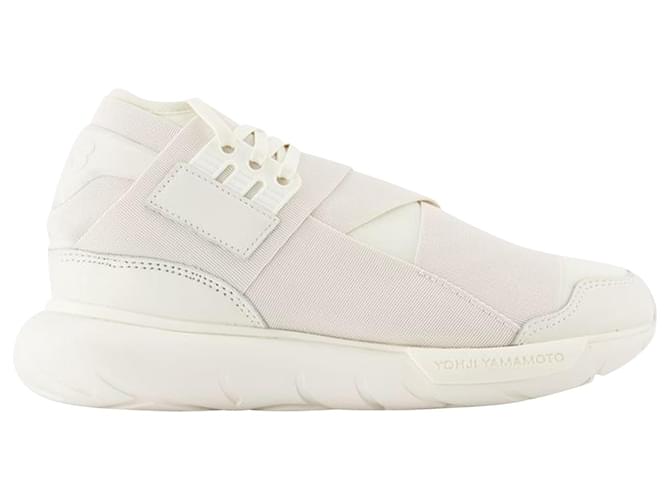 Y3 Qasa Sneakers - Y-3 - Off-White - Leather  ref.865342