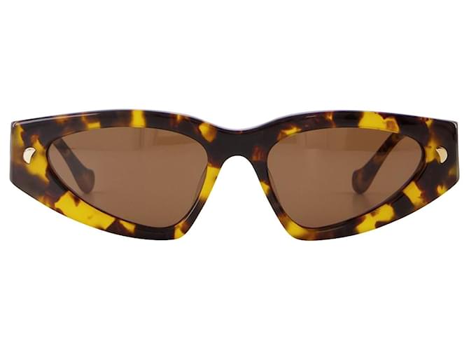 Óculos de Sol Crista - Nanushka - Acetato - Amarelo Laranja  ref.865388