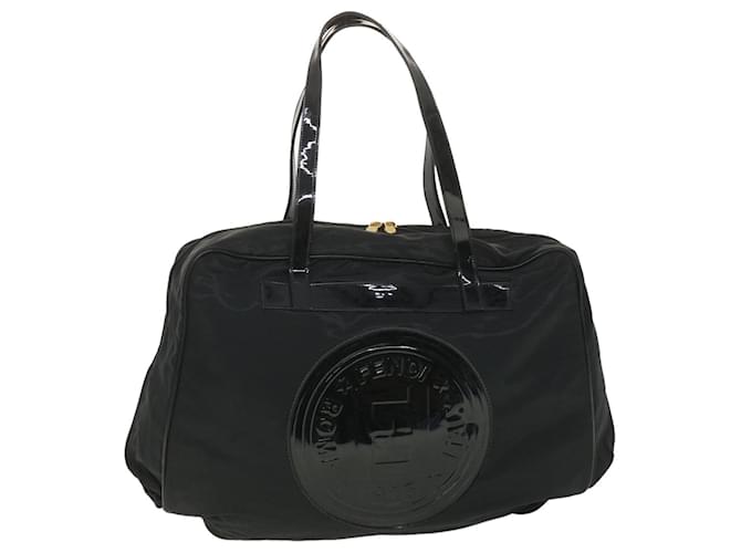 FENDI Shoulder Bag Nylon Black Auth 38669  ref.865505