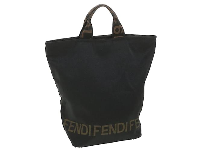 FENDI Hand Bag Canvas Black 2291 26488 088 auth 38797 Cloth  ref.865532