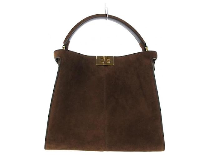 Fendi green hot sale suede bag