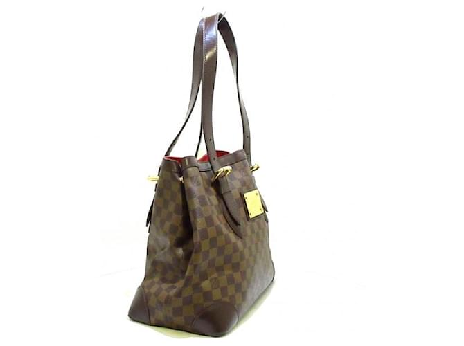 Louis Vuitton Hampstead MM Damier Ebene canvas leather shoulder