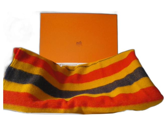 Hermès capa/cobertor de lã Multicor  ref.868224