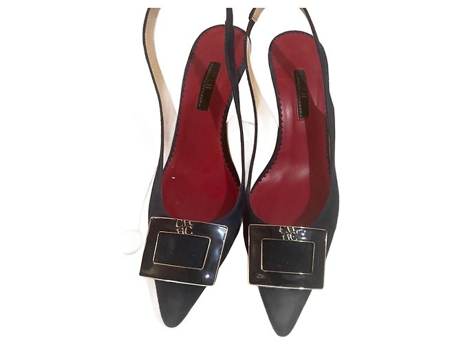 Scarpa slingback Carolina Herrera Blu