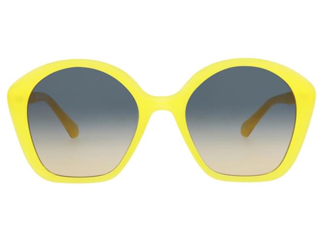 Chloé Kids Round-Frame Acetate Sunglasses Yellow Cellulose fibre  ref.868729