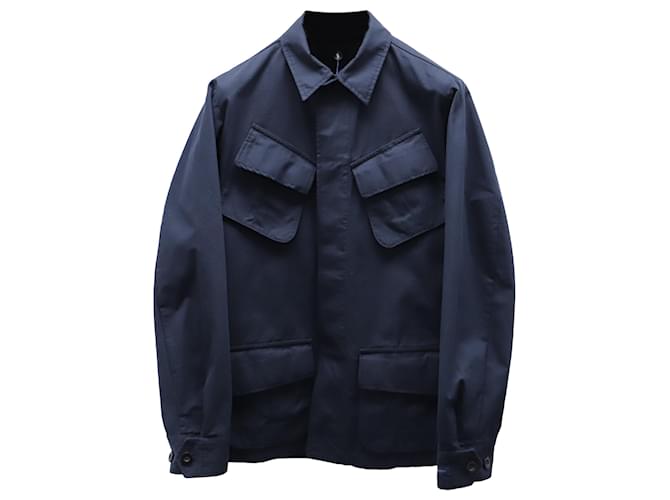 Ralph Lauren Ripstop Utility Jacket in Navy Blue Cotton  ref.868894
