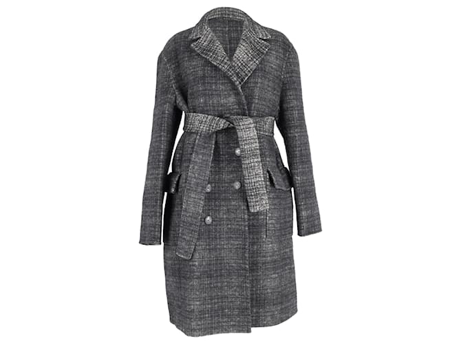 Bottega Veneta Overcoat in Black Wool  ref.869058