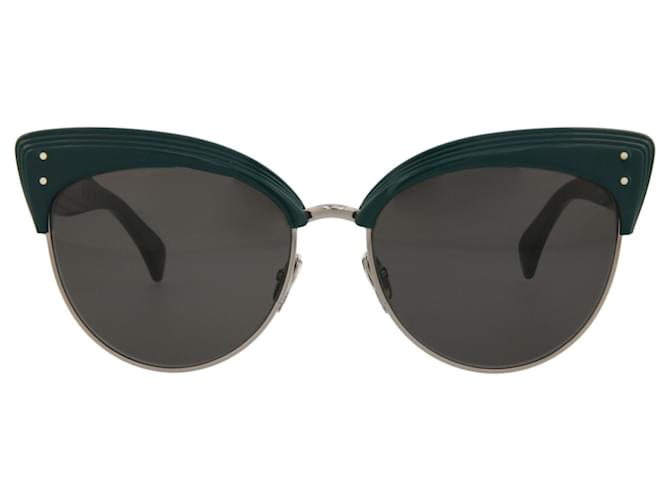 Alaïa Óculos de sol Alaia Cat Eye com armação de acetato Verde Fibra de celulose  ref.869102