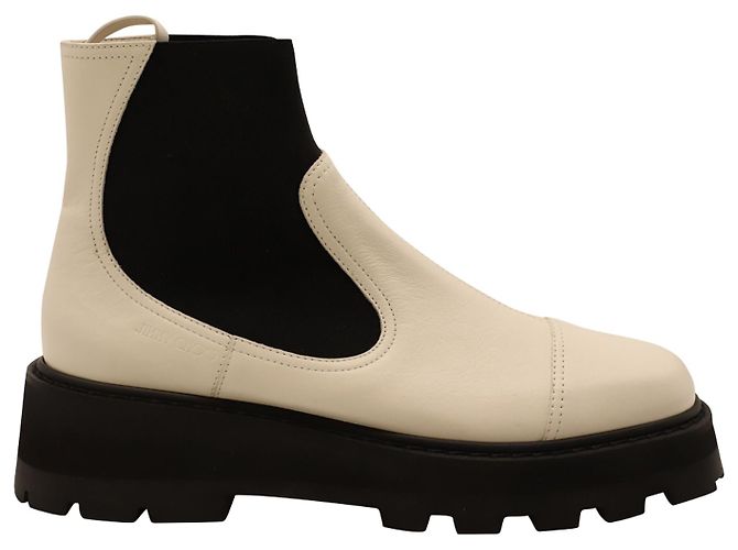 Botas Jimmy Choo Clayton em couro branco