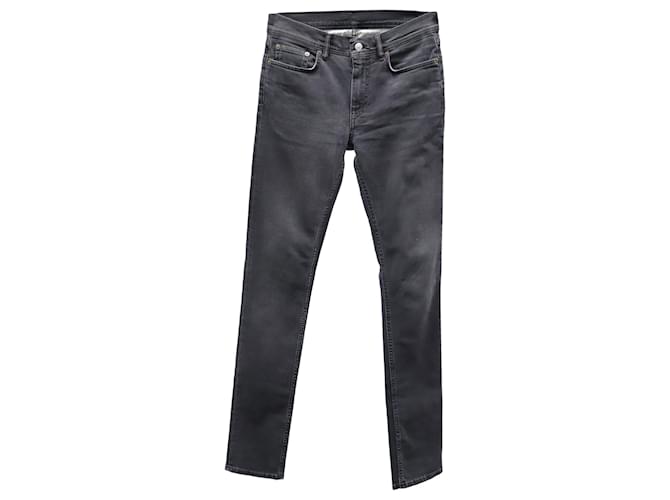 Acne Studios North Skinny Fit Jeans in Black Cotton Denim  ref.869142
