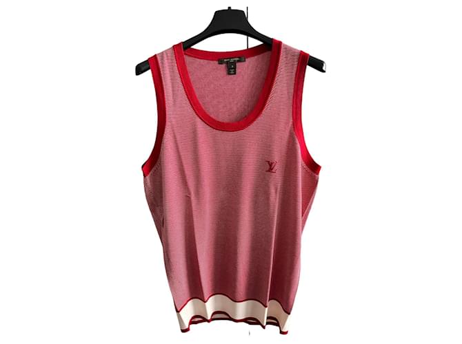 Louis Vuitton Camiseta sin mangas de algodón y seda Multicolor  ref.869175