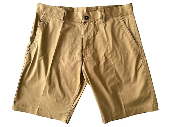 Moncler Bermuda shorts in cotton stretch Beige  ref.869180