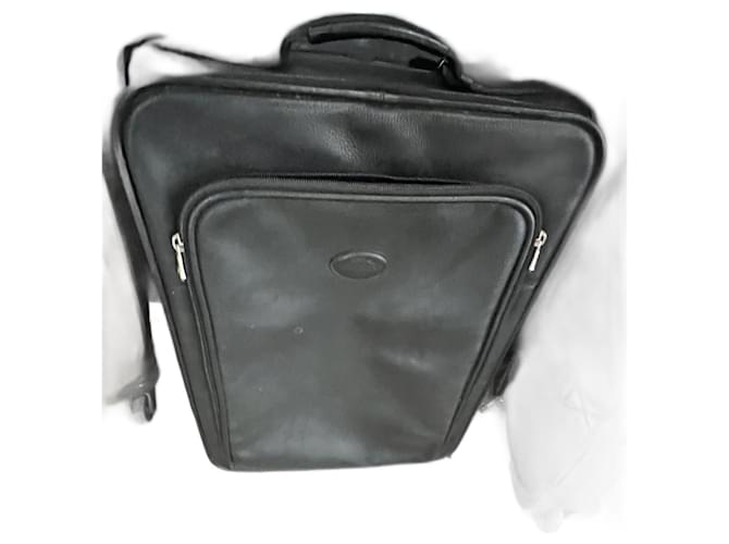 Longchamp Bolsa de viaje Negro Cuero  ref.869190