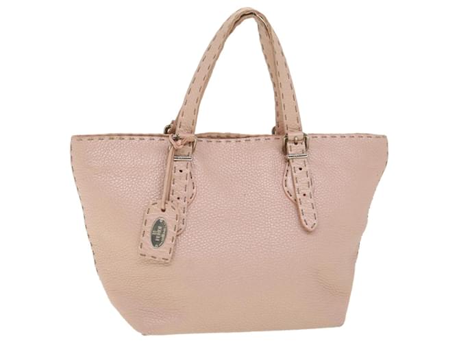 FENDI Borsa Tote Celeria Pelle Rosa Auth bs4616  ref.869271