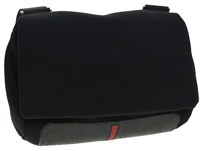 PRADA Shoulder Bag Nylon Black Auth ar9078  ref.869277