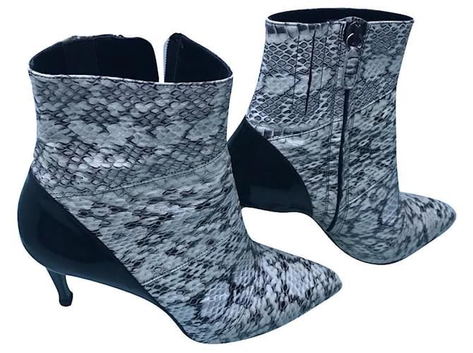 Barbara Bui Stiefeletten aus Leder Pythonprint Python drucken 