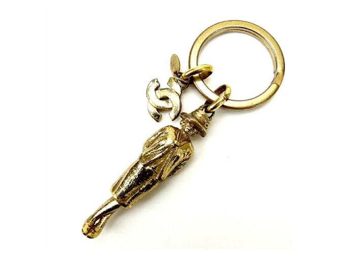 *Porte-clés doré Chanel Vintage Mademoiselle Bijouterie dorée  ref.869531