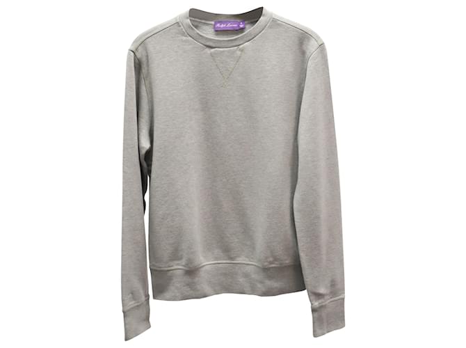 Autre Marque Ralph Lauren Purple Label Crewneck Sweater in Grey Cotton  ref.869621