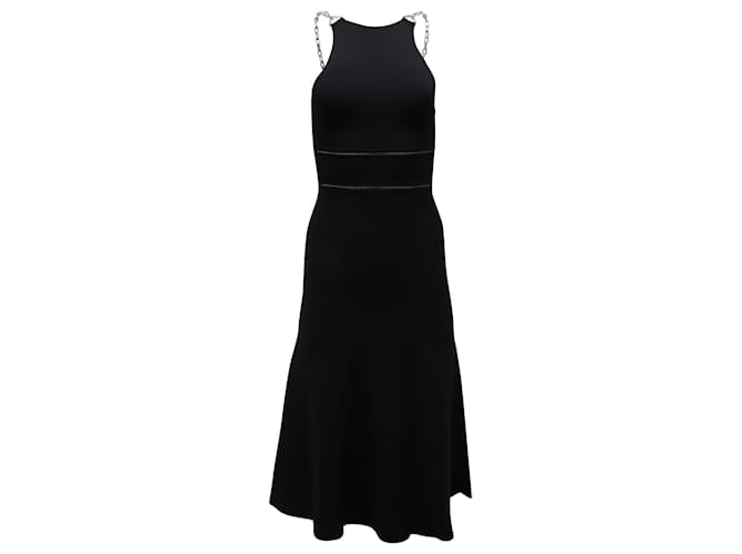 Alexander Wang Chain Strap Knit Dress in Black Viscose Cellulose fibre  ref.869758