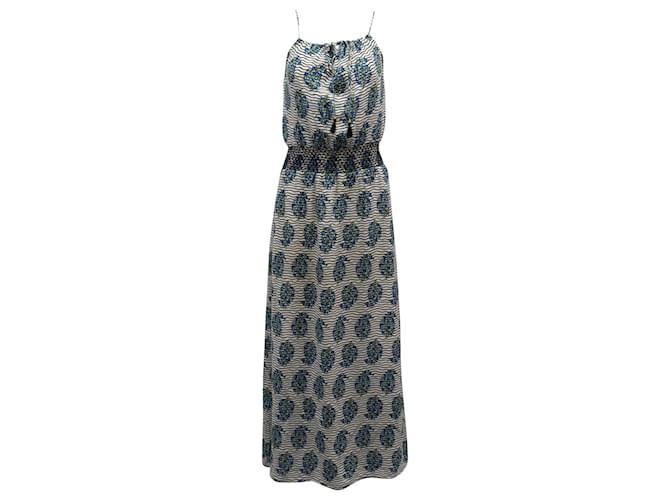 Tory Burch Maxi Dress in Floral Print Silk  ref.869767