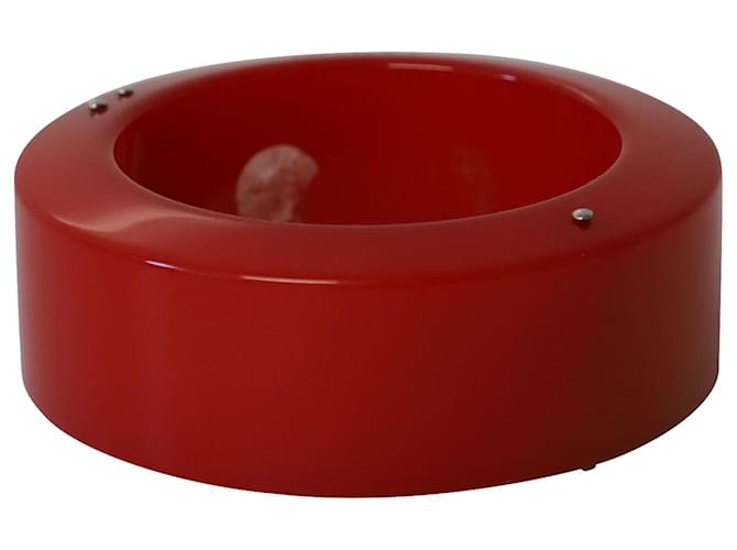 Lanvin Plexiglass Bangle Bracelet in Red Plastic   ref.869775