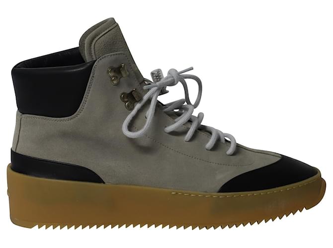 Fear of God 6th Collection Hiker Boots in Grey Suede  ref.869784