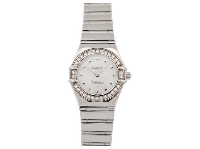 OMEGA CONSTELLATION WATCH 6563/875 STEEL DIAMONDS 23 MM QUARTZ