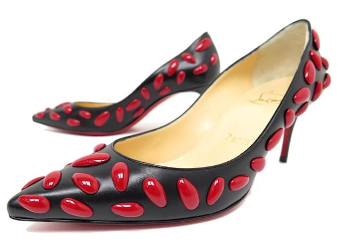 NEW CHRISTIAN LOUBOUTIN SO KATE MID NAIL KID SHOES 3141215 35.5 SHOES Black Leather  ref.869995