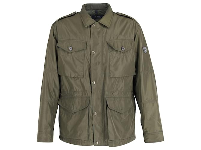 Polo Ralph Lauren Field Jacket in Khaki Green Polyester  ref.870023