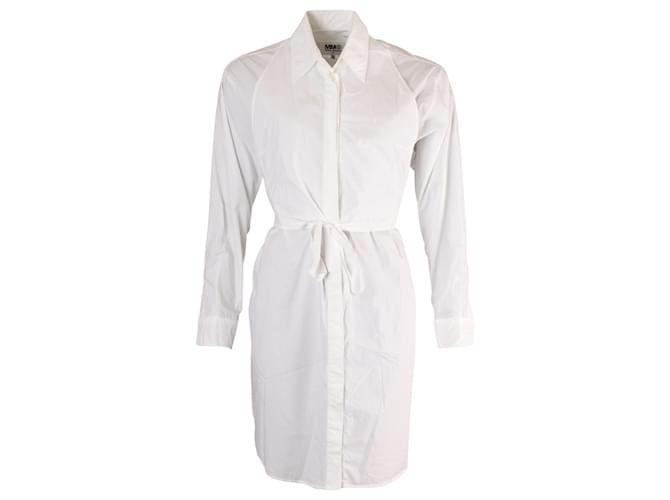 Maison Martin Margiela MM6 Maison Margiela Dress Shirt in White Cotton  ref.870051