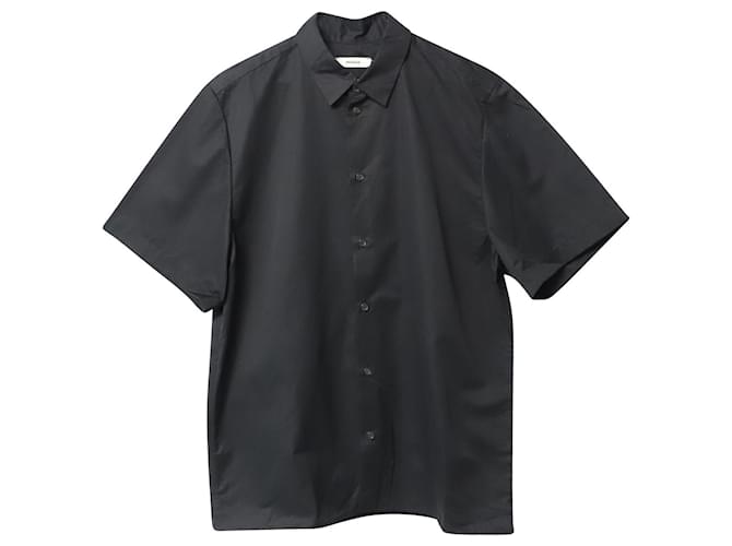Autre Marque The Pangaia Short-Sleeved Shirt in  Black Recycled Cotton   ref.870081