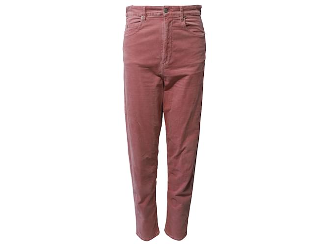 Isabel Marant Regular Fit Jeans aus rosafarbenem Baumwolldenim Pink Baumwolle  ref.870121