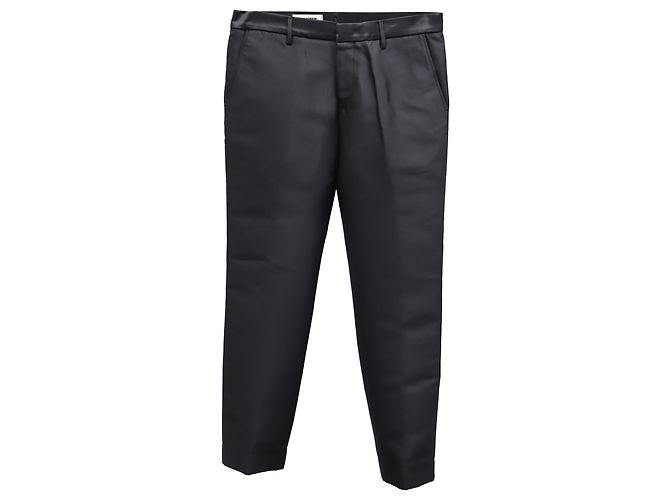 Calça reta Jil Sander em algodão preto
