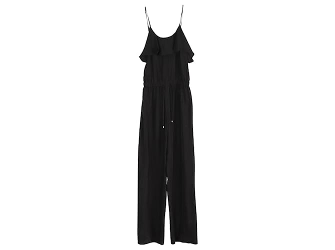 Michael Kors Sleeveless Jumpsuit in Black Polyester  ref.870133