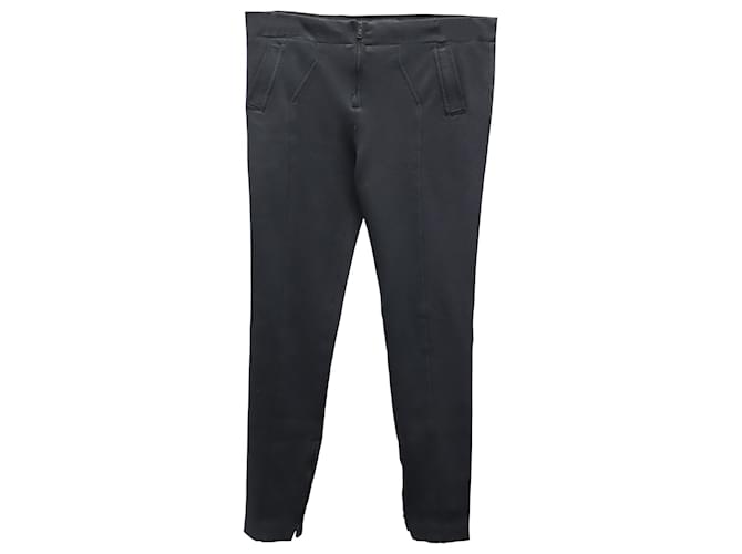 Pantalones ajustados de punto en viscosa negra de Tom Ford Negro Fibra de celulosa  ref.870201